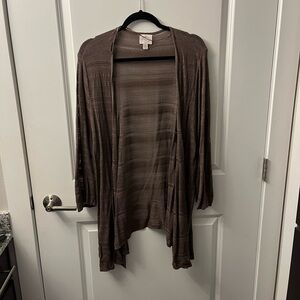 St. John's Bay Taupe Knit Cardigan